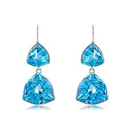 Picture of Fashion Blue Dangle Earrings Online Only