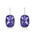 Picture of Brand New Purple Swarovski Element Small Hoop Earrings with SGS/ISO Certification