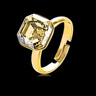 Picture of Nice Swarovski Element Zinc Alloy Adjustable Ring