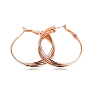 Picture of Trendy Gold Plated Casual Big Hoop Earrings with No-Risk Refund