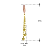 Picture of Need-Now Gold Plated Dubai Dangle Earrings from Editor Picks