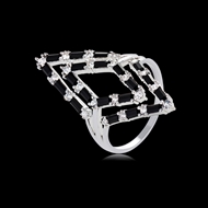 Picture of Bling Casual Platinum Plated Fashion Ring