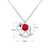 Picture of Stylish Small Platinum Plated Pendant Necklace