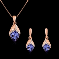 Picture of Trendy Rose Gold Plated Casual Necklace and Earring Set with No-Risk Refund