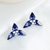 Picture of Unique Swarovski Element Platinum Plated Stud Earrings