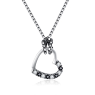 Picture of Low Price 925 Sterling Silver Love & Heart Pendant Necklace for Girlfriend