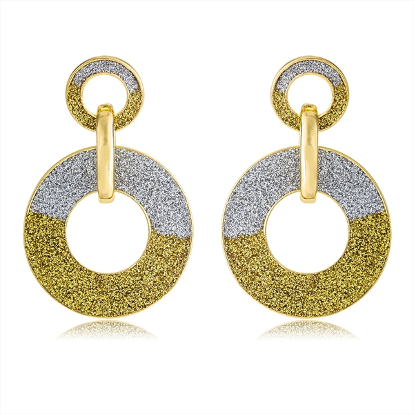 Picture of Trendy Gold Plated Big Dangle Earrings with No-Risk Refund