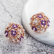 Picture of Fast Selling Rose Gold Plated Zinc Alloy Stud Earrings Online Only