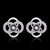 Picture of Hypoallergenic Platinum Plated Classic Stud Earrings with Easy Return