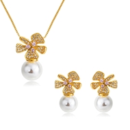 Picture of Popular Cubic Zirconia White Necklace and Earring Set