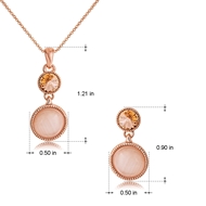 Picture of Brand New White Zinc Alloy Necklace and Earring Set with SGS/ISO Certification