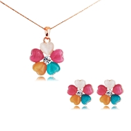 Picture of Wholesale Rose Gold Plated Zinc Alloy Necklace and Earring Set with No-Risk Return