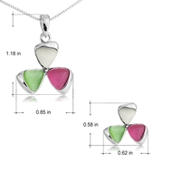 Picture of Irresistible Colorful Small Necklace and Earring Set As a Gift