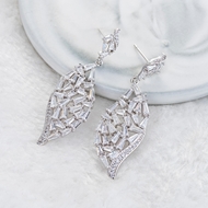 Picture of Stylish Big White Dangle Earrings