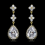 Picture of Low Cost Gold Plated Luxury Dangle Earrings with Low Cost