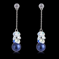 Picture of Reasonably Priced Platinum Plated Medium Drop & Dangle Earrings with Full Guarantee