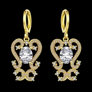 Picture of Medium Cubic Zirconia Drop & Dangle Earrings with Member Discount