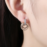 Picture of Pretty Cubic Zirconia Casual Small Hoop Earrings