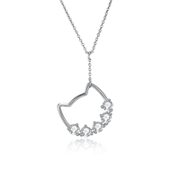 Picture of Famous Small Swarovski Element Pendant Necklace