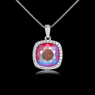 Picture of Hot Selling Platinum Plated Zinc Alloy Pendant Necklace Online Only