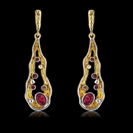 Picture of Classic Glass Dangle Earrings with Member Discount