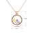 Picture of Charming Purple Cubic Zirconia Pendant Necklace As a Gift