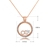 Picture of Origninal Small Rose Gold Plated Pendant Necklace