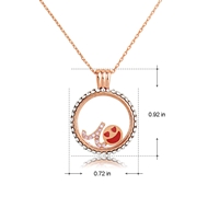 Picture of Copper or Brass Purple Pendant Necklace at Super Low Price