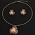 Picture of New Season Gold Plated Medium Necklace and Earring Set Factory Direct