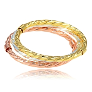 Picture of Magnificent None-Stone Multi-Tone Plated Bangles