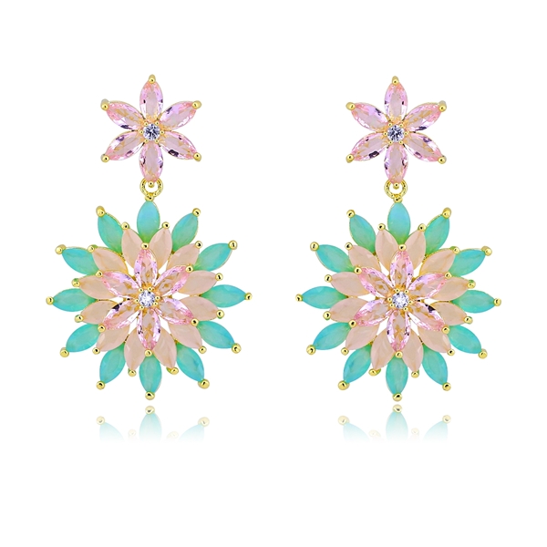 Picture of Stylish Big Colorful Dangle Earrings