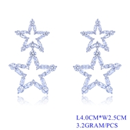 Picture of Luxury Star Dangle Earrings with Wow Elements