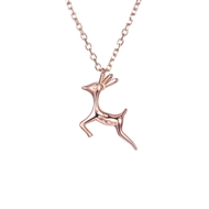 Picture of Eye-Catching Rose Gold Plated White Pendant Necklace with Member Discount