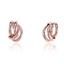 Show details for Pretty None-Stone Rose Gold Plated Stud