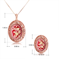 Picture of Zinc Alloy Butterfly Necklace and Earring Set From Reliable Factory