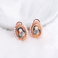 Picture of Good Quality Artificial Pearl Zinc Alloy Stud Earrings