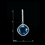 Picture of Fair Single Stone Zinc-Alloy Drop & Dangle