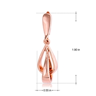 Picture of Classic Rose Gold Plated Dangle Earrings with Fast Delivery