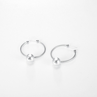 Picture of Designer Platinum Plated Casual Hoop Earrings with No-Risk Return