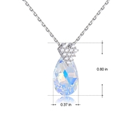 Picture of Designer Platinum Plated Colorful Pendant Necklace with Easy Return