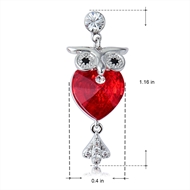 Picture of Zinc Alloy Platinum Plated Dangle Earrings For Your Occasions