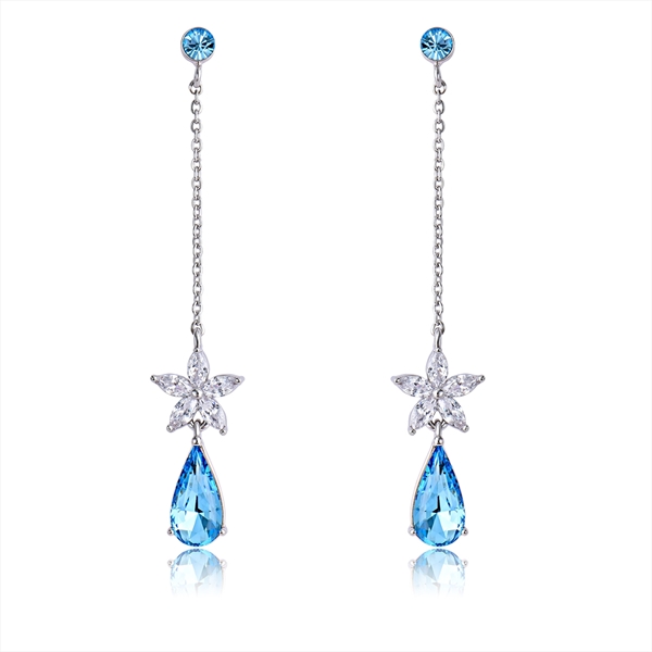 Picture of New Swarovski Element Zinc Alloy Dangle Earrings