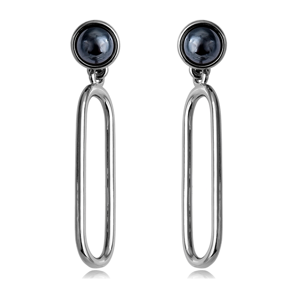 Picture of Hot Selling Black Platinum Plated Dangle Earrings from Top Designer