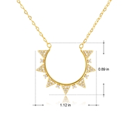 Picture of Delicate Gold Plated Pendant Necklace with Fast Delivery