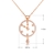 Picture of Good Cubic Zirconia Rose Gold Plated Pendant Necklace