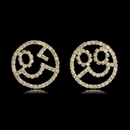 Picture of Best Cubic Zirconia Copper or Brass Stud Earrings