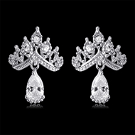 Picture of Delicate Cubic Zirconia Stud Earrings Online Only