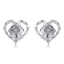 Show details for Irresistible White Platinum Plated Stud Earrings As a Gift