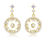 Picture of New Cubic Zirconia Delicate Dangle Earrings