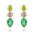 Picture of Nice Cubic Zirconia Colorful Dangle Earrings